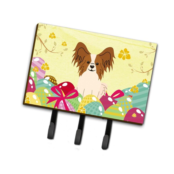 Carolines Treasures Easter Eggs Papillon Red White Leash or Key Holder BB6078TH68 - main